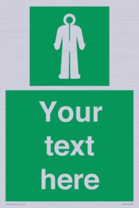 Custom sign safe condition Survival clothing